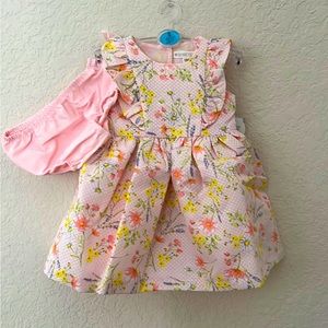 Nannette Pink baby dress with bottom.
Size 12M and 24M
Brand new with labels